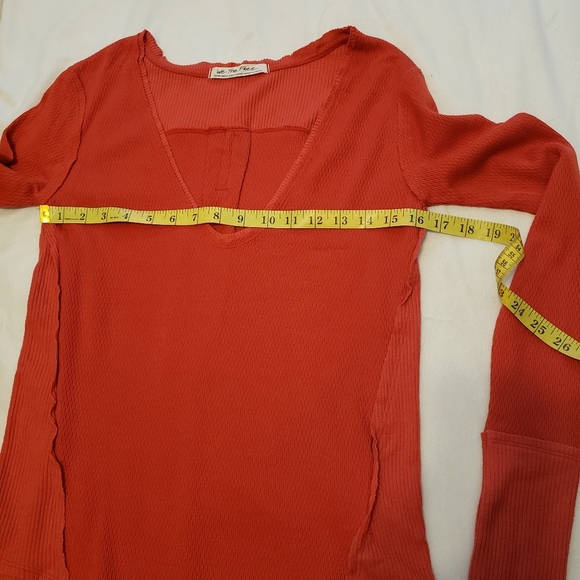 NEW Free People Wrap It Up Thermal Top Pollen Dust Bohemian Sexy Spring V Neck - Picture 10 of 14